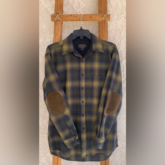 PENDLETON MEN'S PLAID ELBOW-PATCH TRAIL SHIRT (BRAND NEW) - Picture 5 of 9